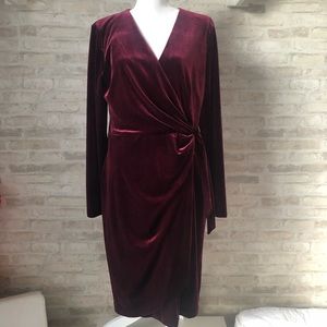 Maggie London Velvet Dress
